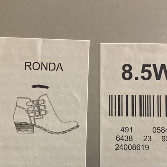 WIDE FIT Ronda Ankle Brown Boot - brown size 8.5 - Picture 6 of 6